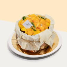 Mango Burnt Cheesecake 6 inch